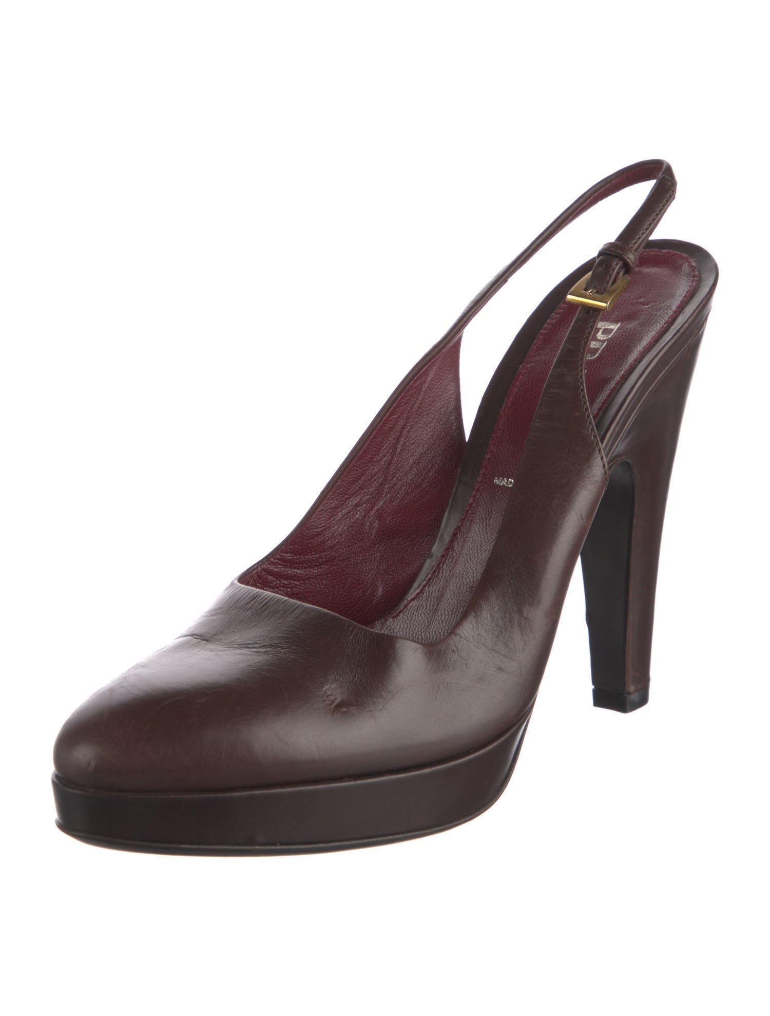 Prada Leather Slingback Pumps